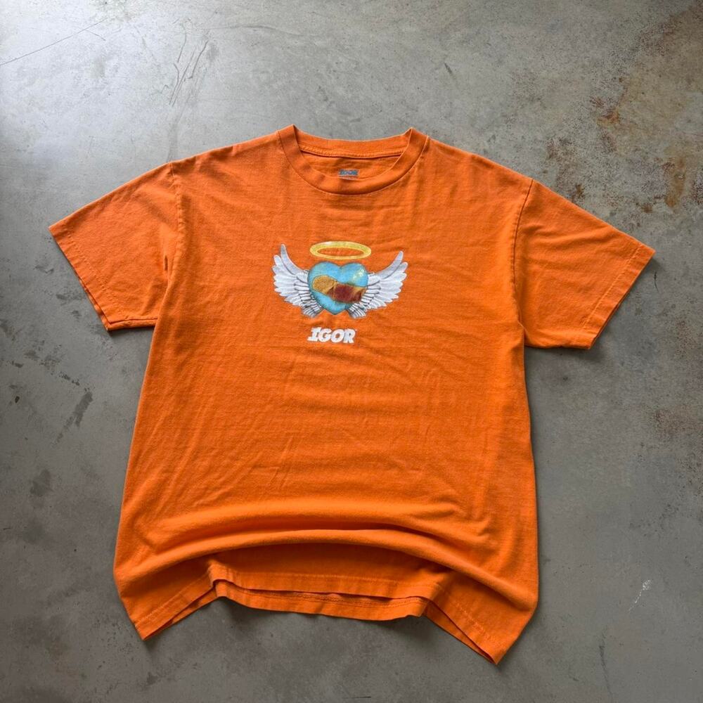 Tyler The Creator Gold Wang Odd Future Igor Tour Graphic T-shirt Size Large